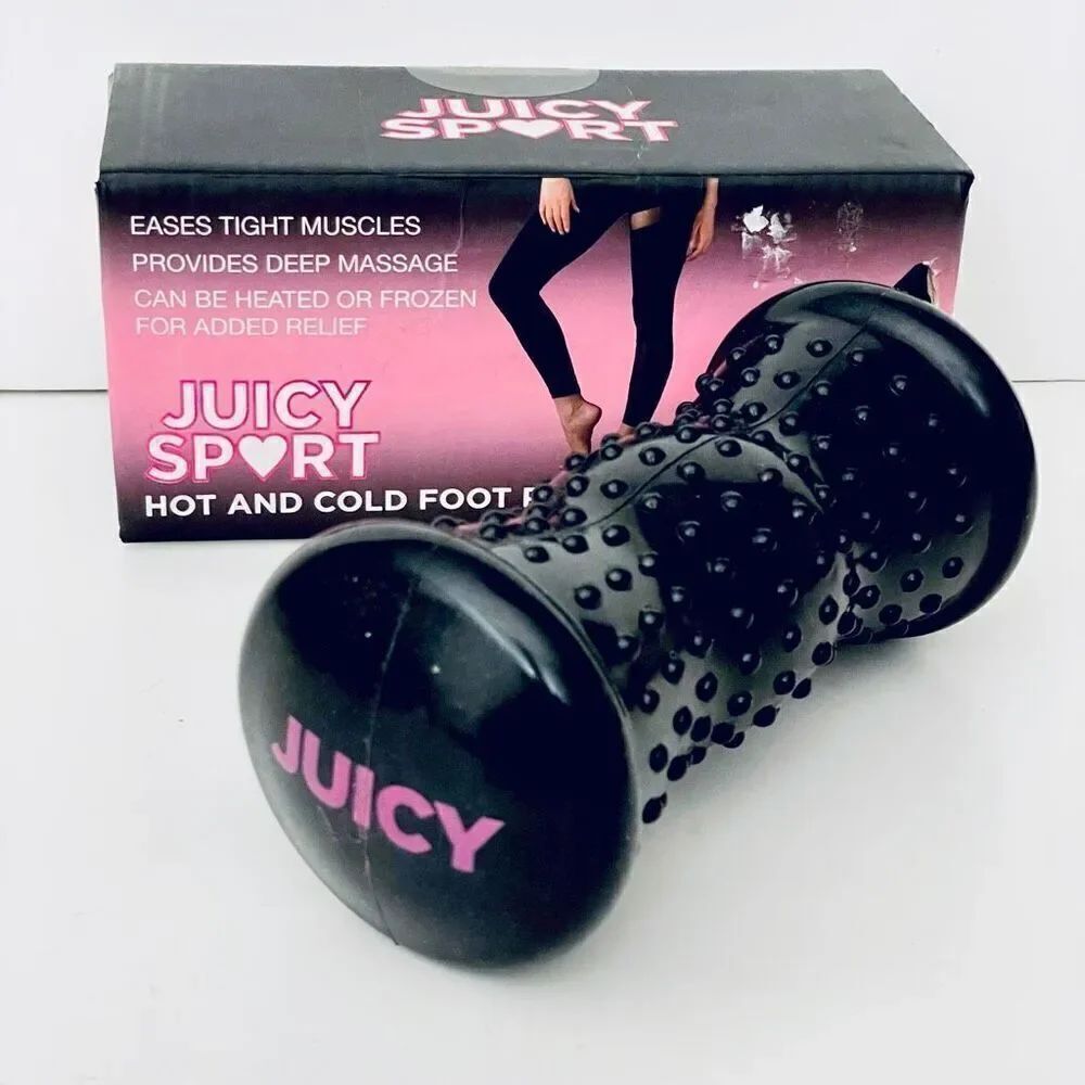 NWT JUICY SPORT hot and cold Black & Pink food roller Can be Heated or Frozen
